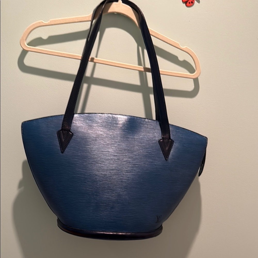 Elegant Blue LV Epi Tote Bag